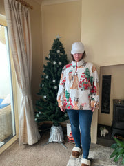 Dog christmas cuddle fleece.