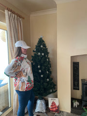 Dog christmas cuddle fleece.