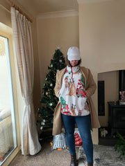 Dog christmas cuddle fleece.